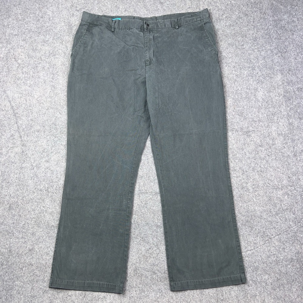 Tori Richard Pants Mens 42x30 Gray Straight Leg‎ Chino Tencel Cotton Golf Casual